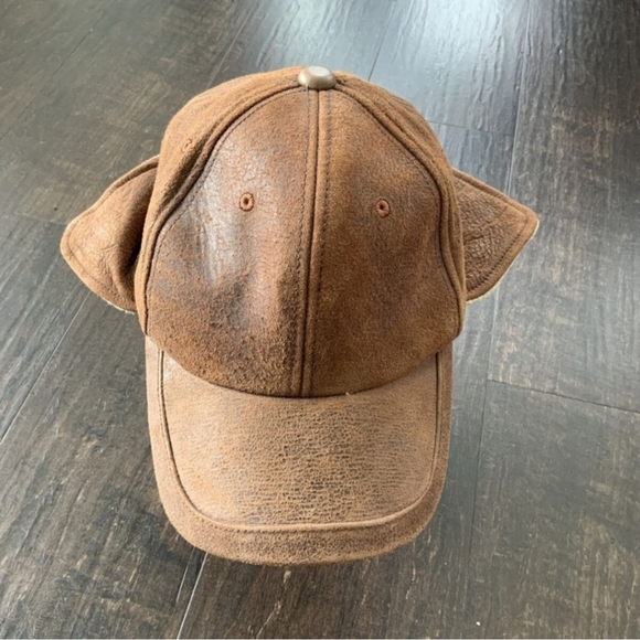 Territory Ahead Leather Insulated Fleece-lined Cap Hat with Ear & Neck Flaps - Picture 1 of 8